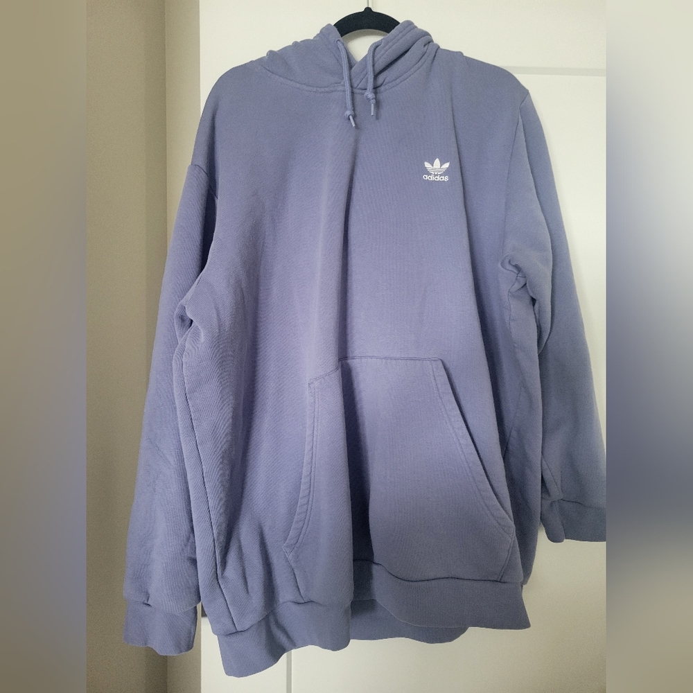 Mens 2XL Adidas embroidered trefoil hoodie
